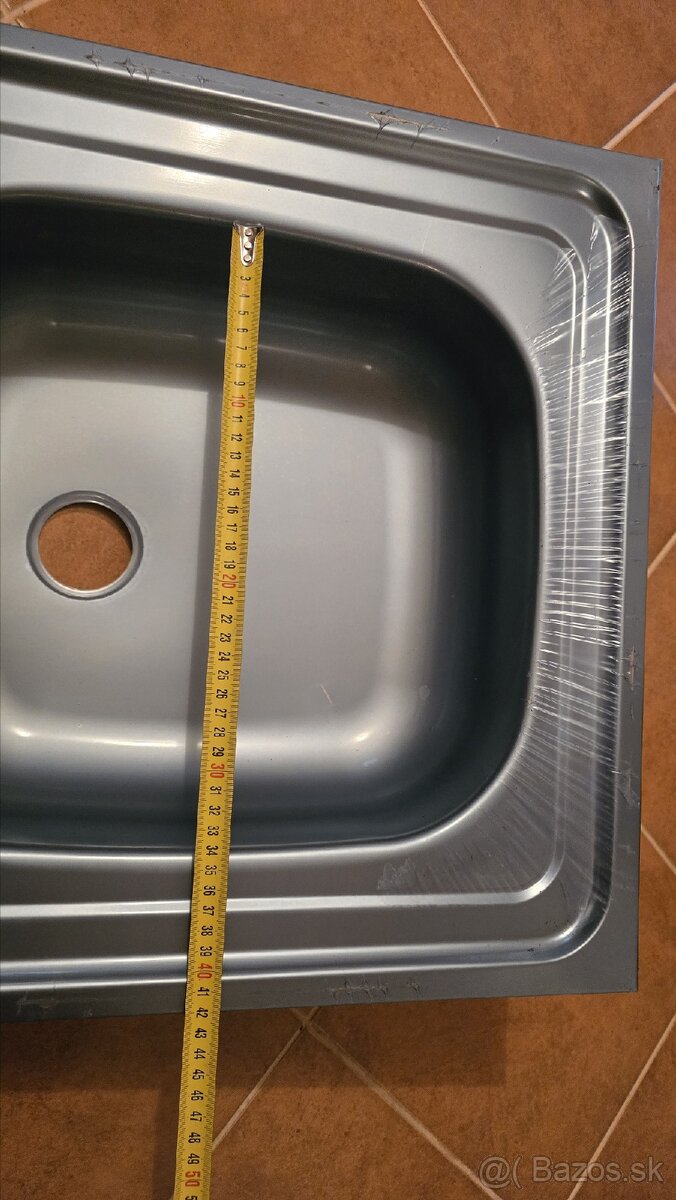 Nerezový drez 80x50 cm - 5