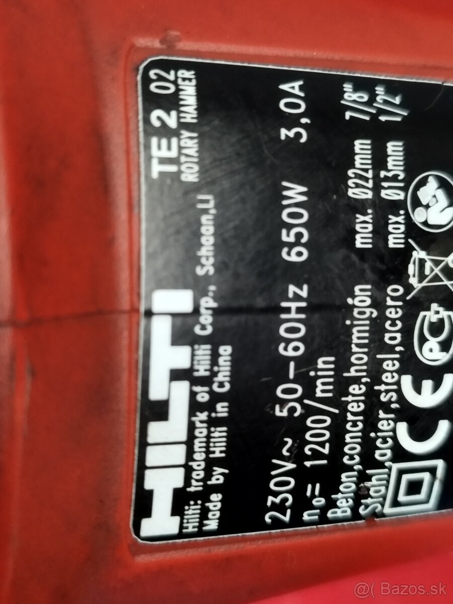 Hilti TE 2 vrtacie kladivo sds plus - 5