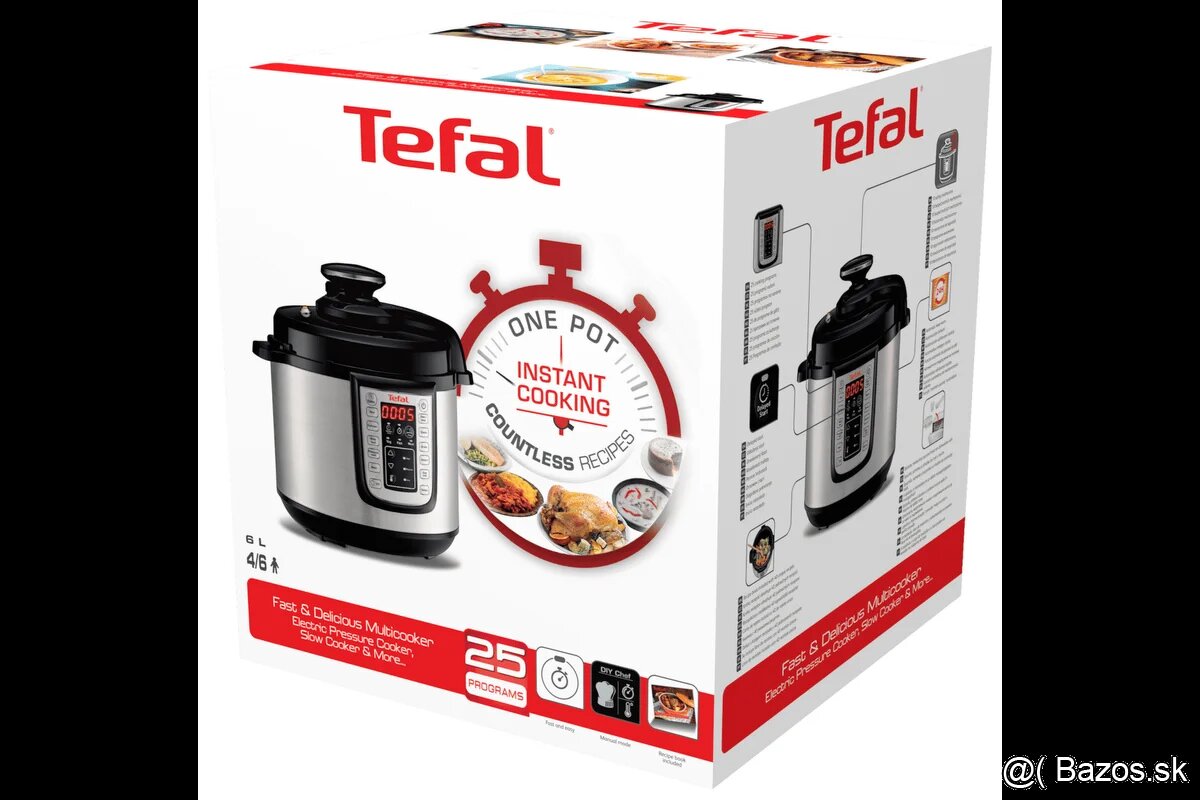 Multifunkčný elektrický hrniec Tefal One Pot CY505EE0 Nerezo - 5