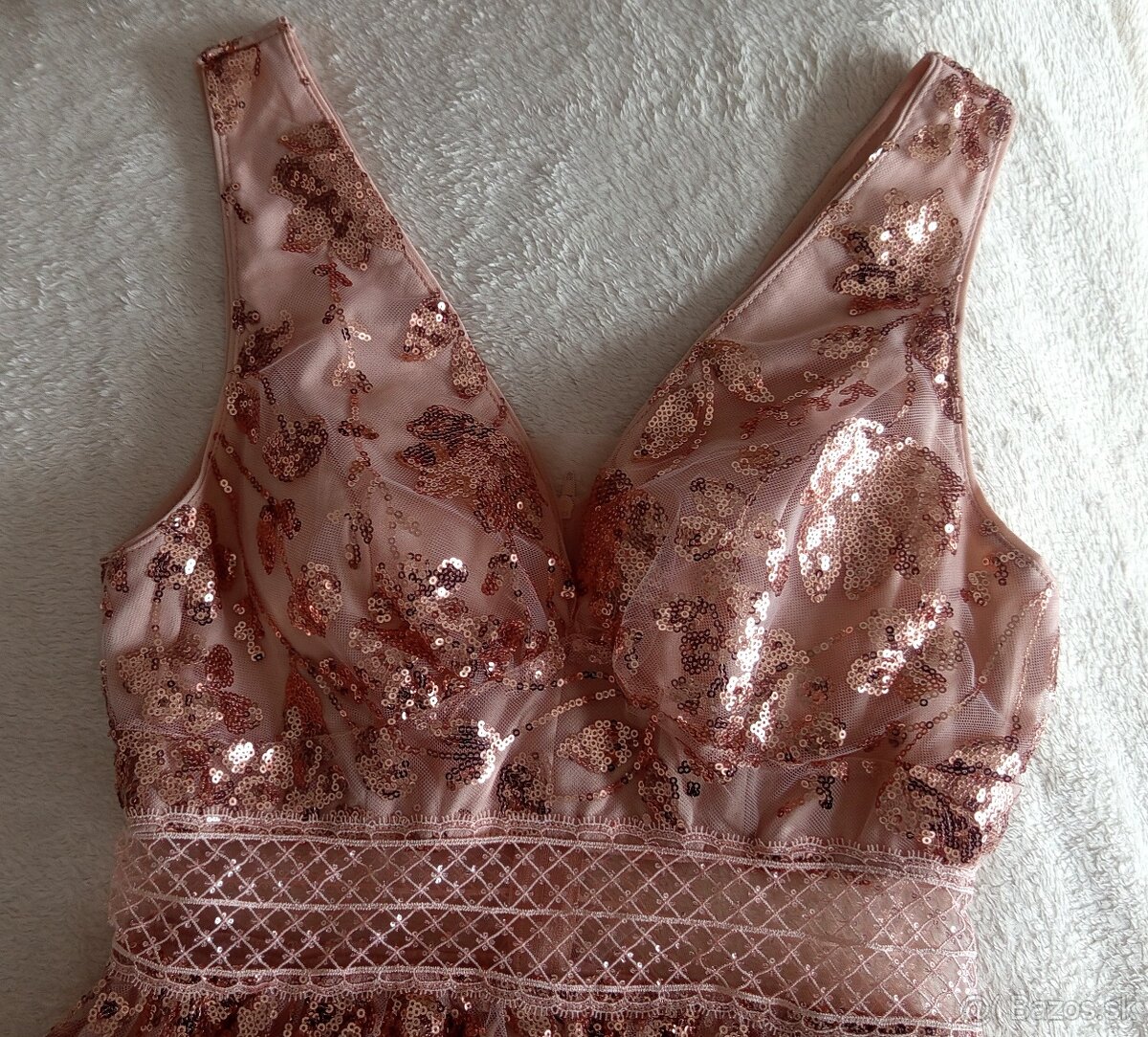 Šaty na ples, stužkovú, svadbu - veľkosť 36/38 - 5