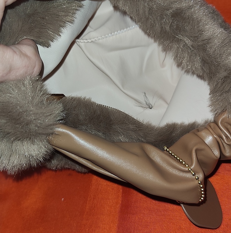 hnedá chlaptková kabelka - 5