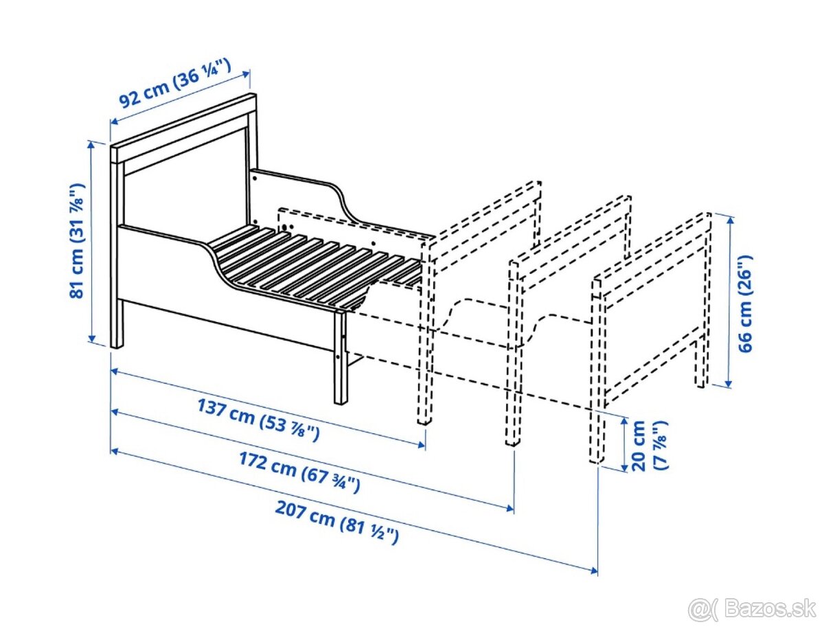 Predlzovacia detska postel IKEA - 5