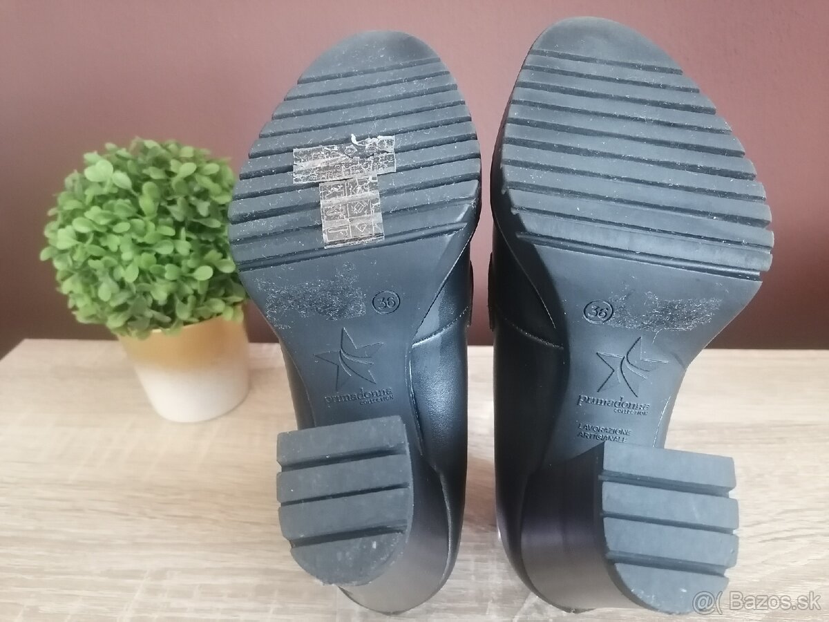 Čierne lodičky na platforme - 5