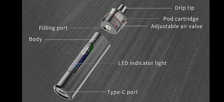 UWELL WHIRL T1 + 2 náhradné hlavy - 5