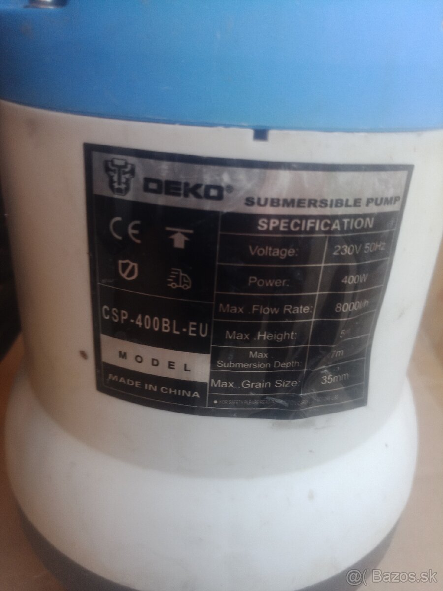 Kalové čerpadlo Deko 400W - 5