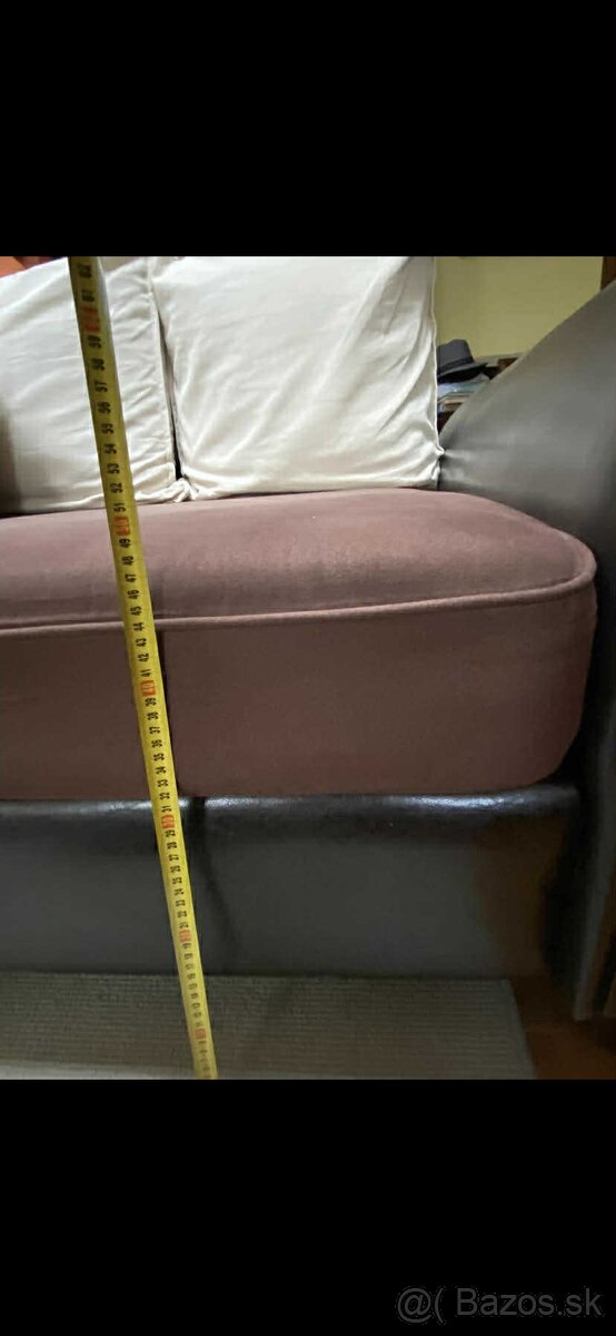 Sedacia súprava / gauč s taburetkou - 5