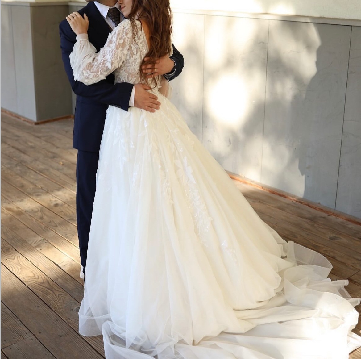 Svadobné šaty + spodnica s kruhom - 5