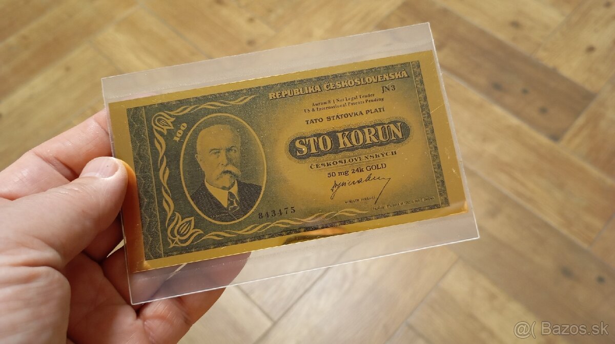 zlaté československé bankovky - 5