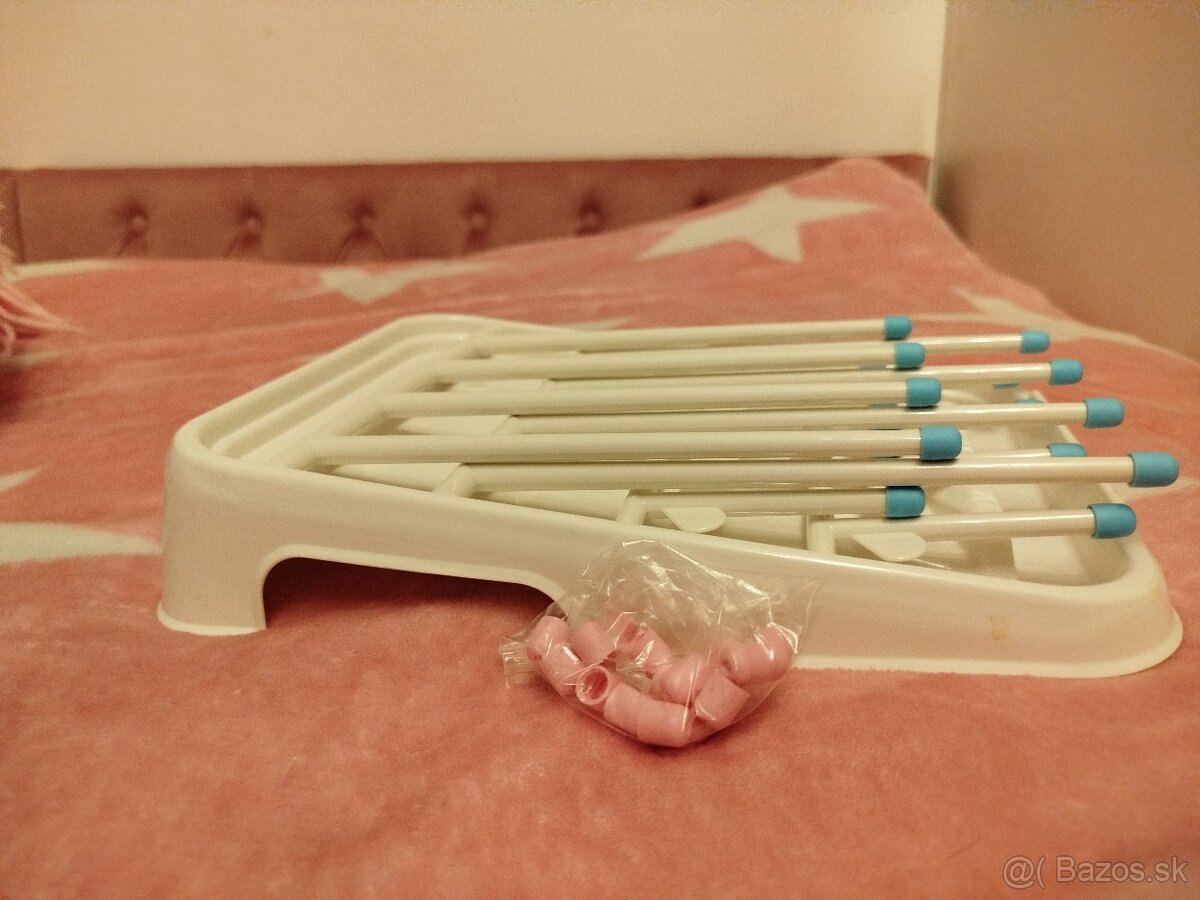 Sklopiteľný odkvapkávač na fľaše, cumlíky NOVÝ - 5