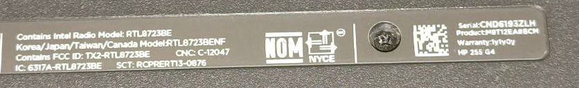 HP 255 G4 notebook - 5