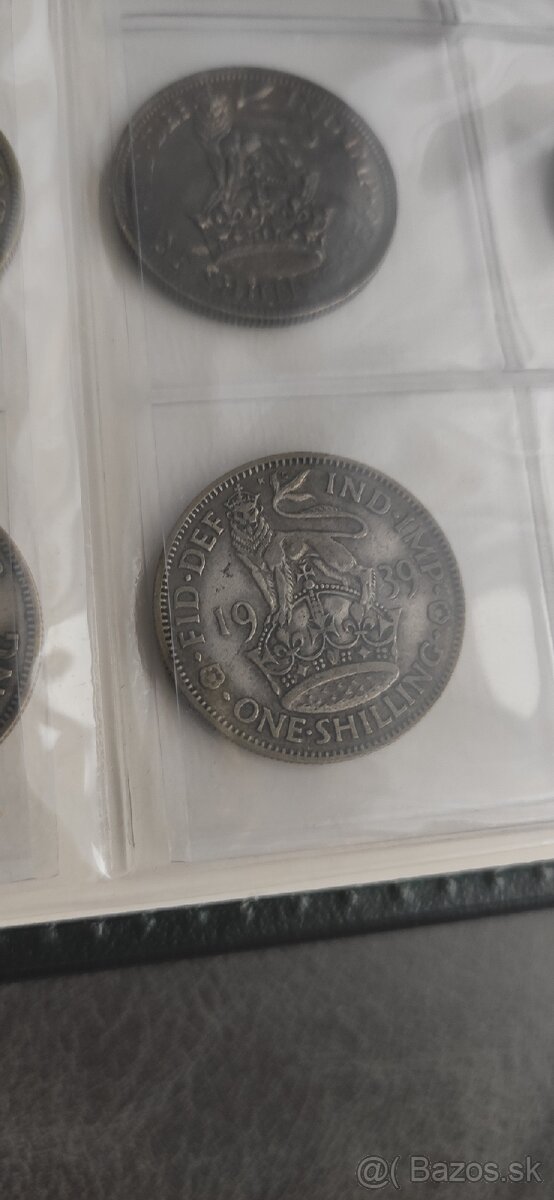 Predám strieborné mince Juraj Vl - GEORGIVS VI - 5