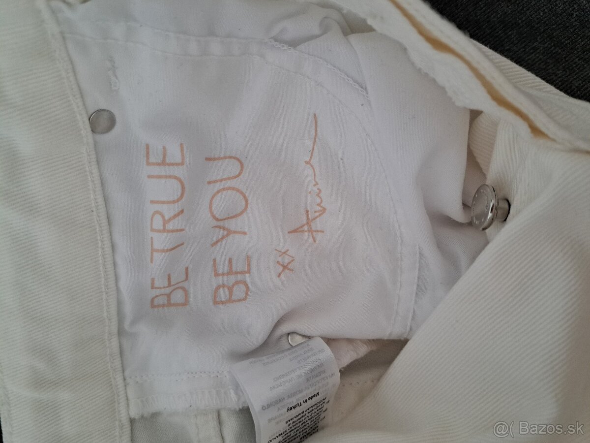 Biele rifle Anine Bing x Gina Tricot 34 - 5