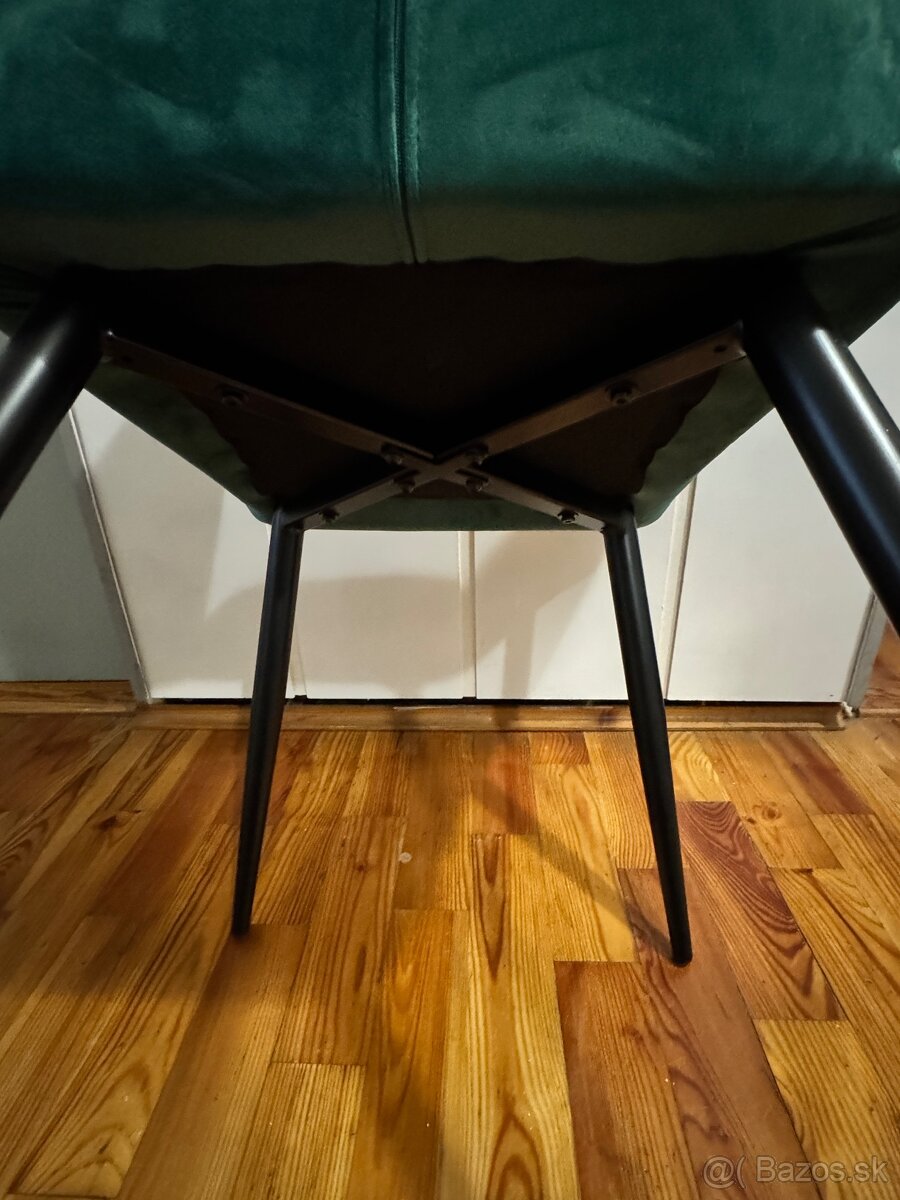 Jedálenské stoličky zelené - 5