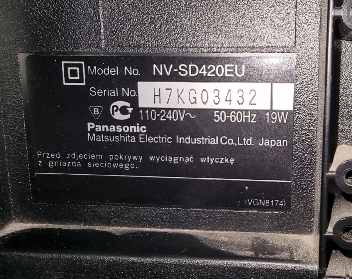 VHS Video Panasonic NV-SD420EU Japan - 5