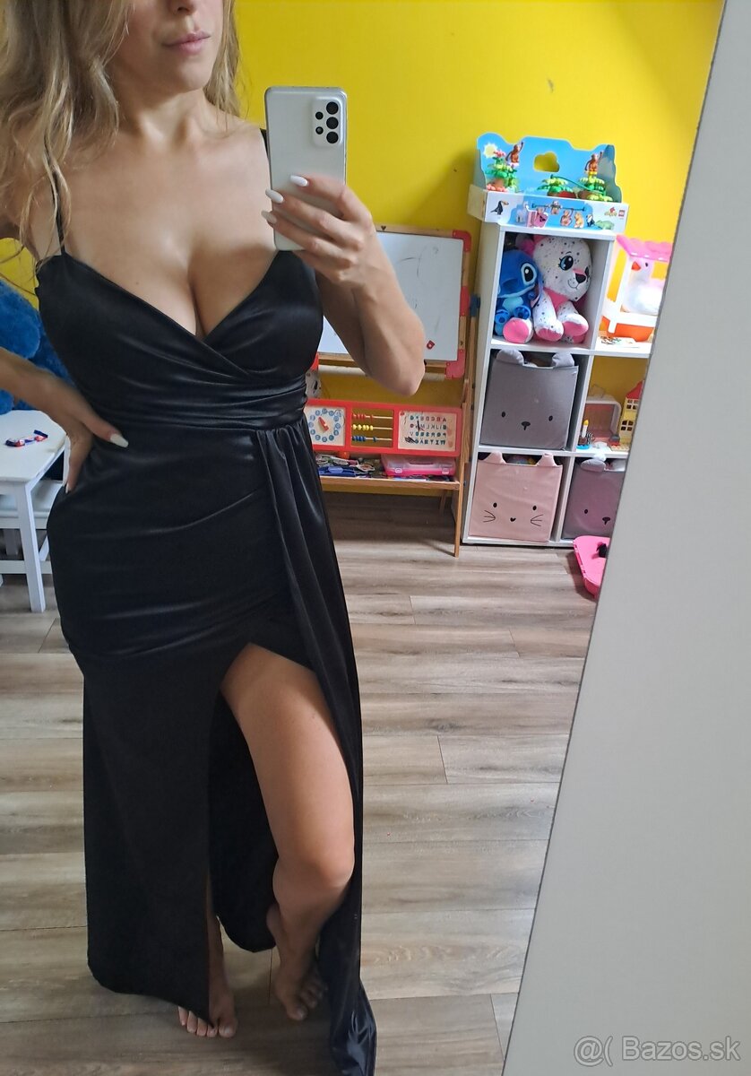 Spoločenské šaty čierne - 5