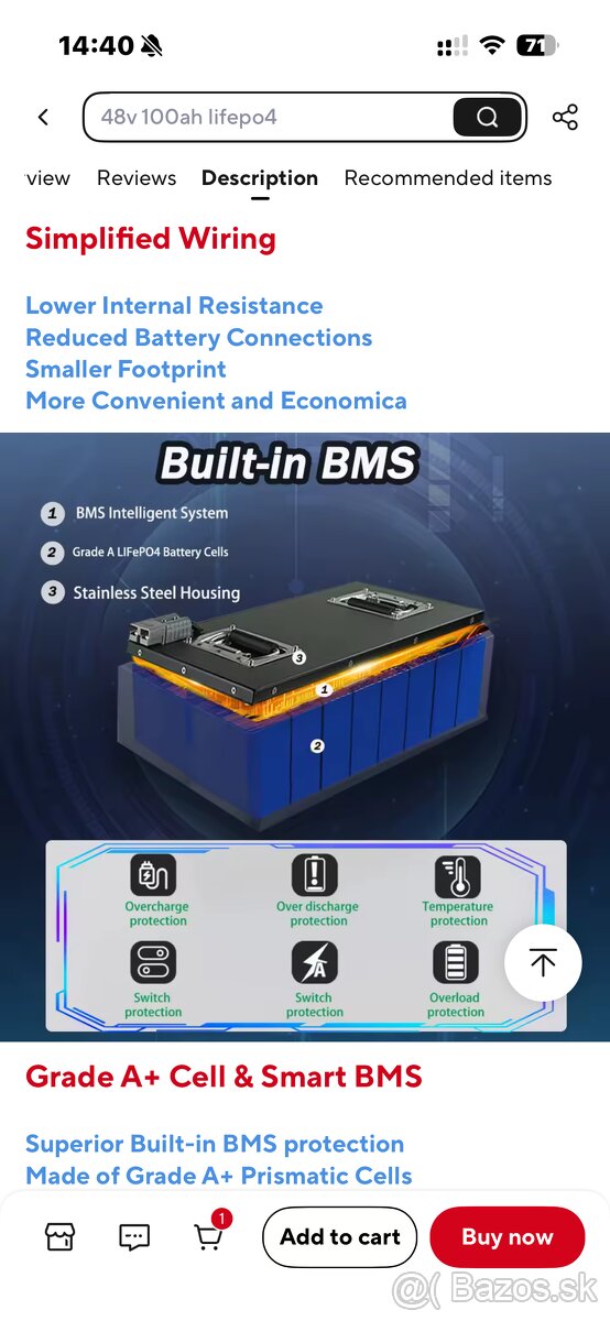 2 kusy Lifepo4 batérie 24V 200Ah NOVÁ 5,12kWh komplet v boxe - 5