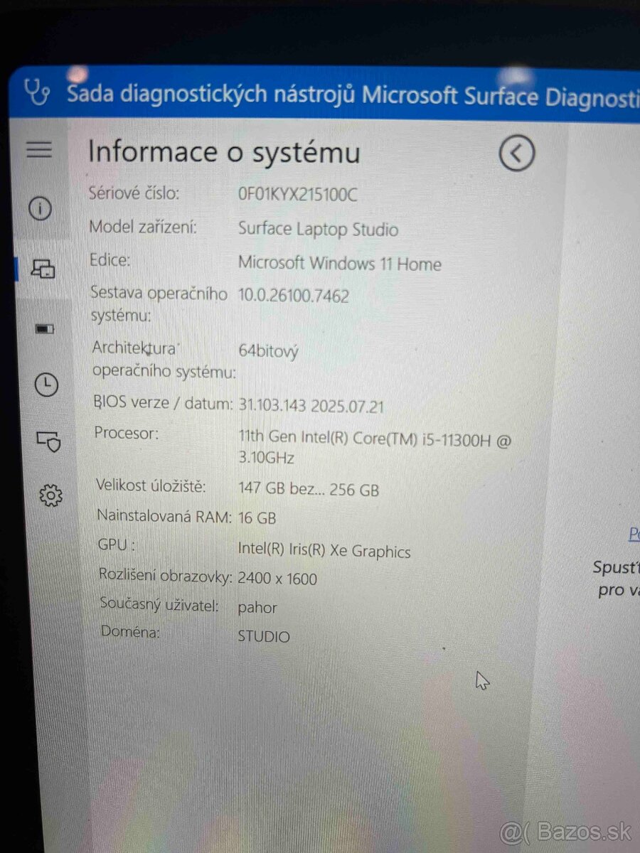 Microsoft Surface Laptop Studio – 16 GB RAM | i5 | Dotyk | W - 5