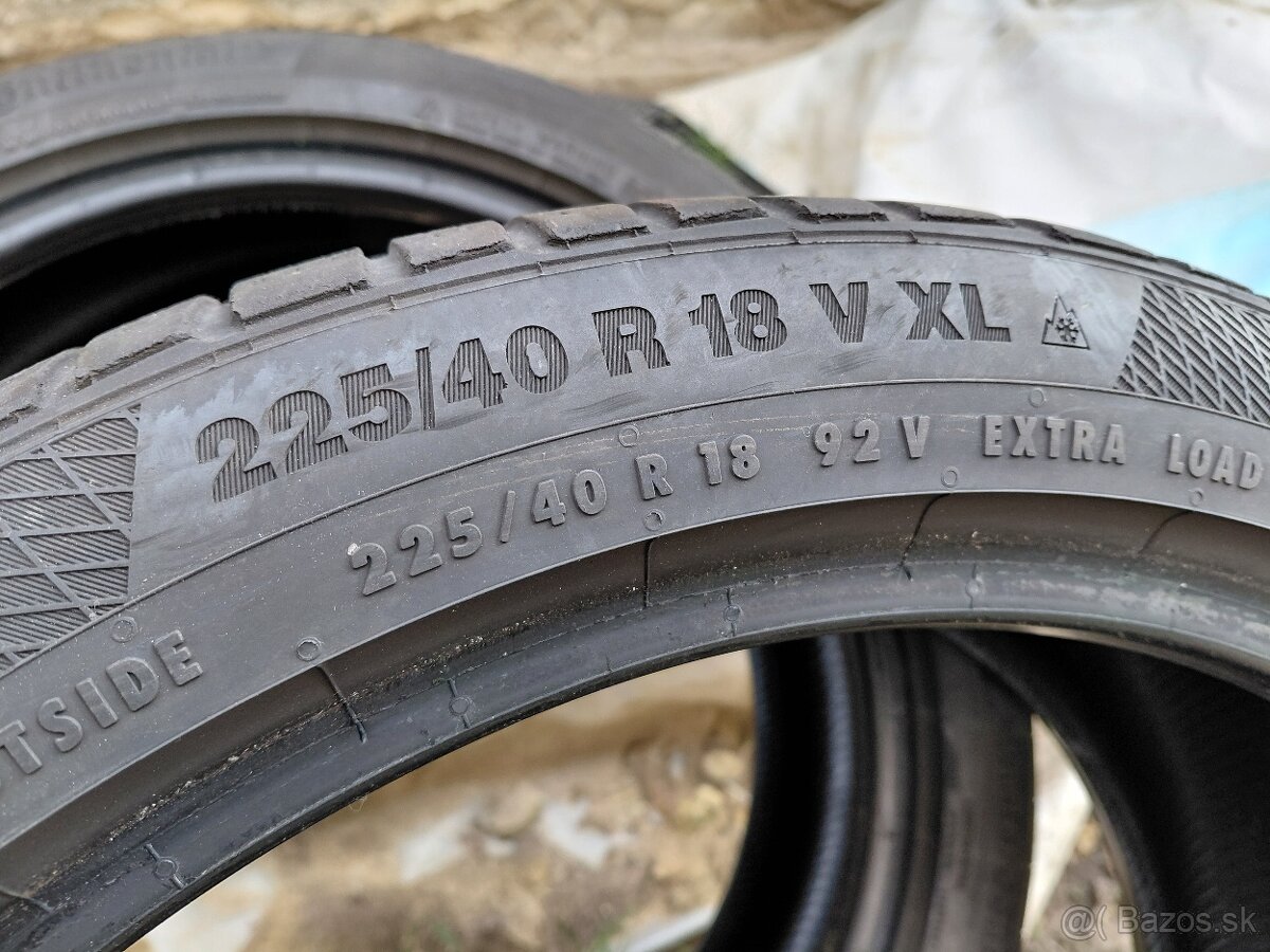 2x zimne Continental 225/40R18 - 5