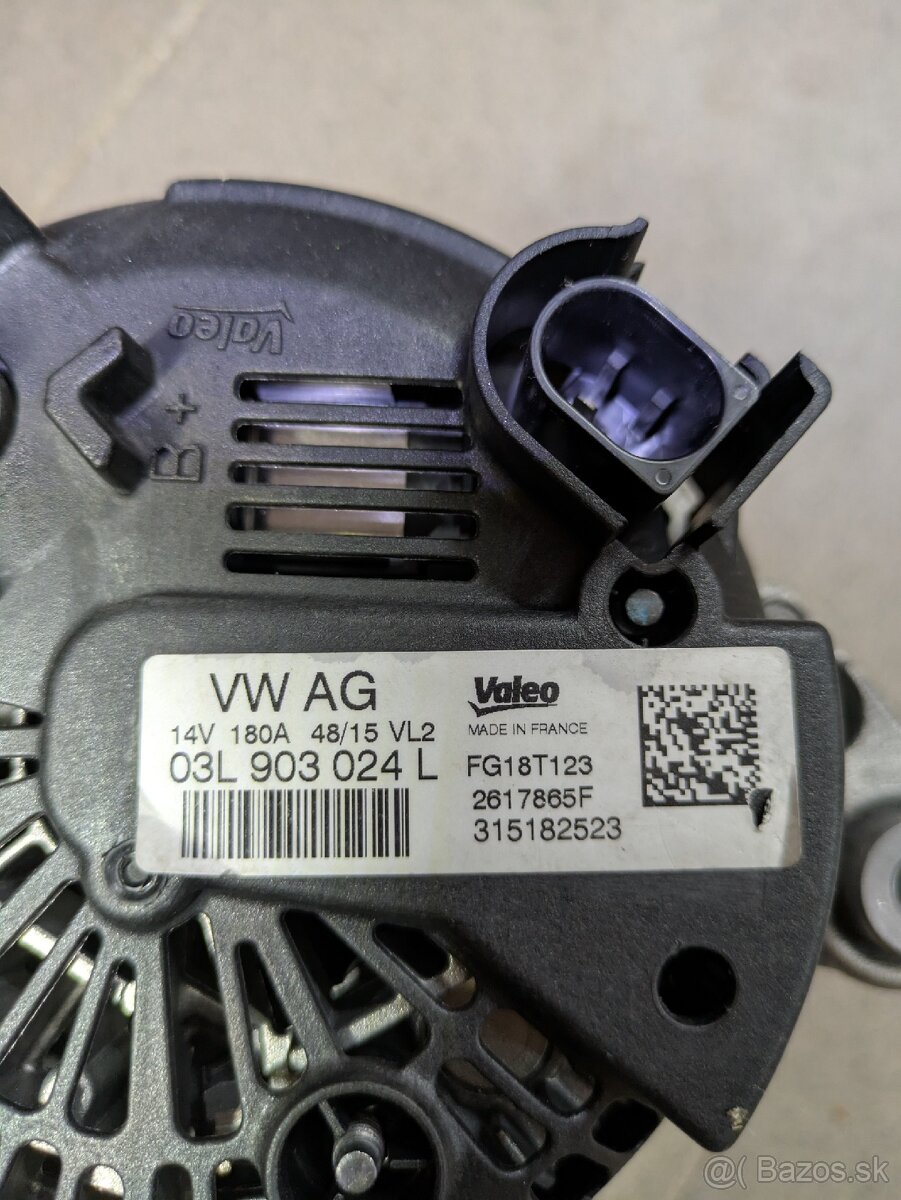 Alternátor VW T6 03L903024L originál - 5