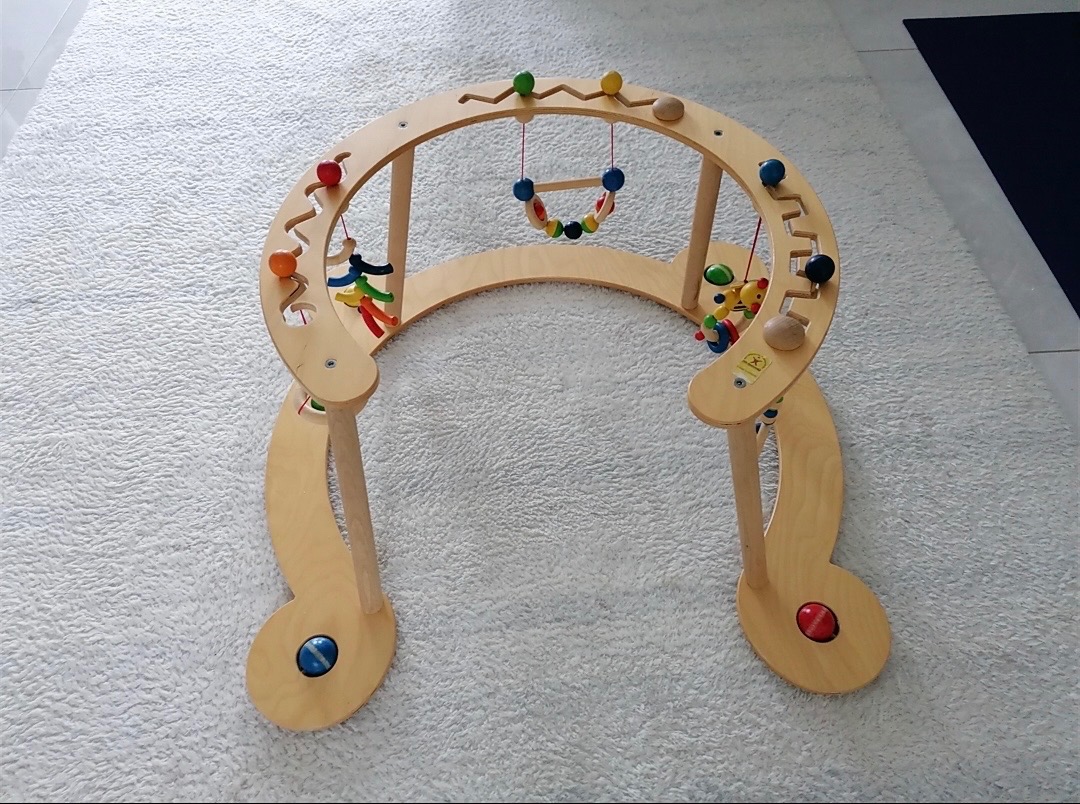 Drevené chodítko / oblúk na rozvoj motoriky - 5