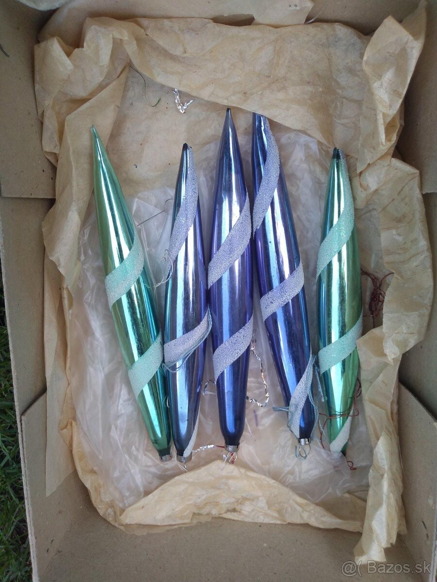 retro vianocne ozdoby , keramika, mix vyber si - 5