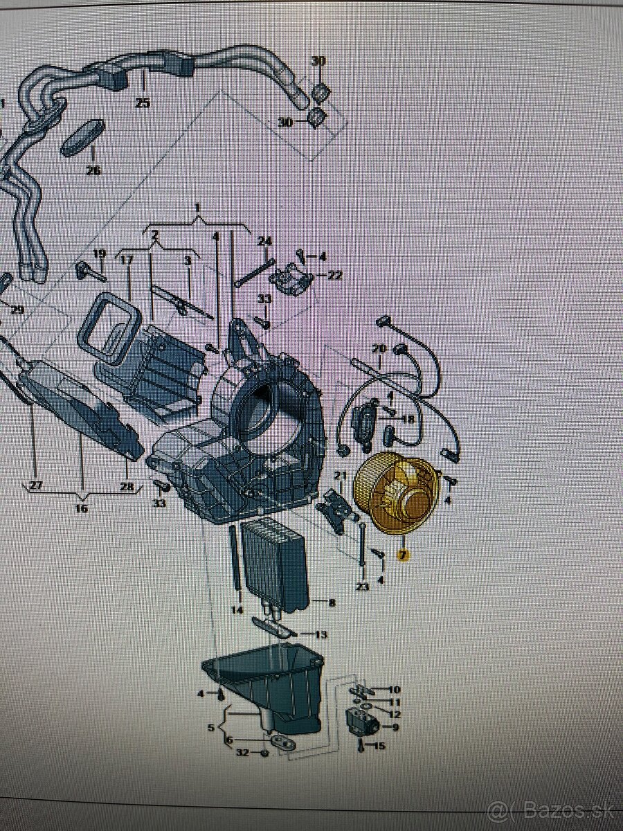VW Sharan/Transporter motor ventilatora - 5