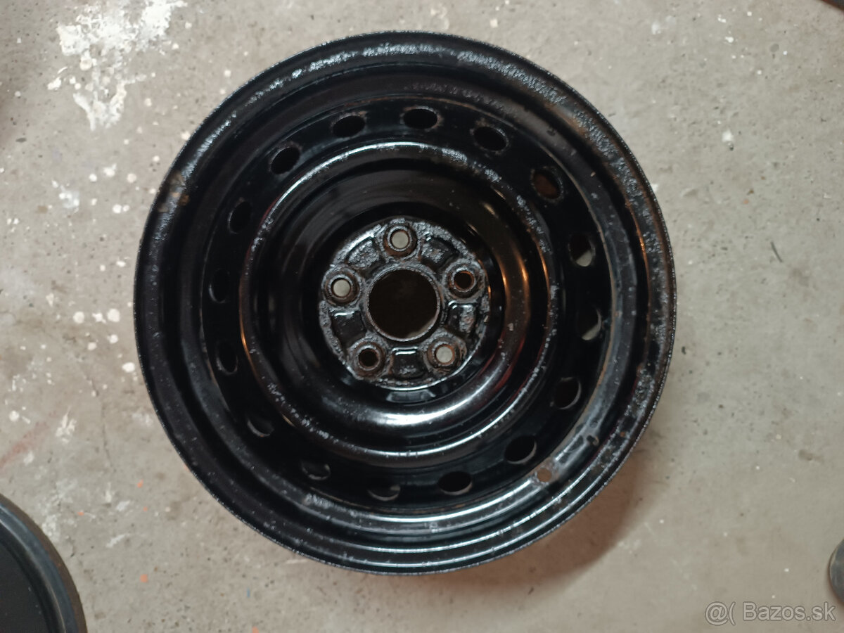 Plechové disky R16 5x114,3 6,5J + puklice - 5