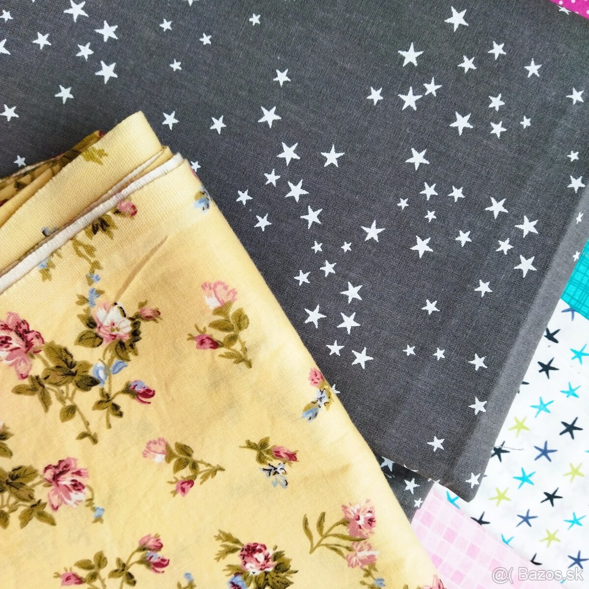 zbytkové látky - 100% bavlna - 5