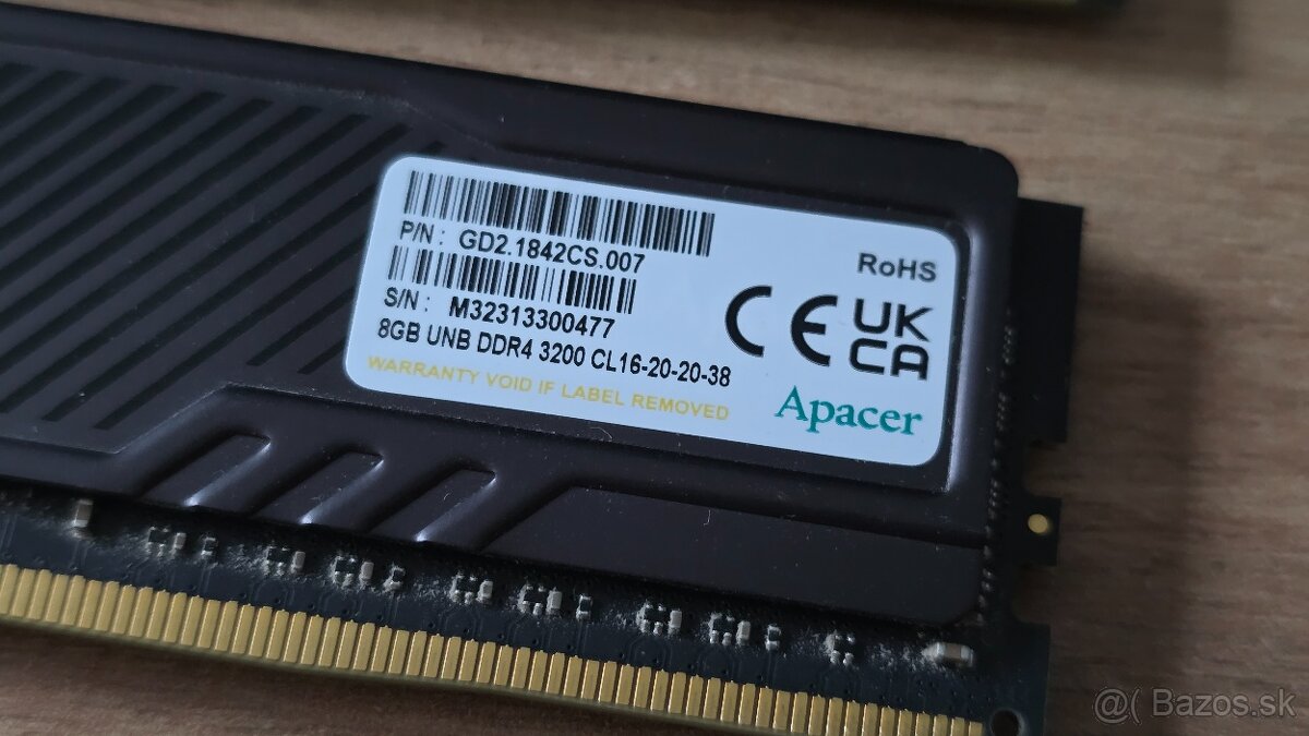RAM Apacer NOX - DDR4 3200Mhz 16GB - 5