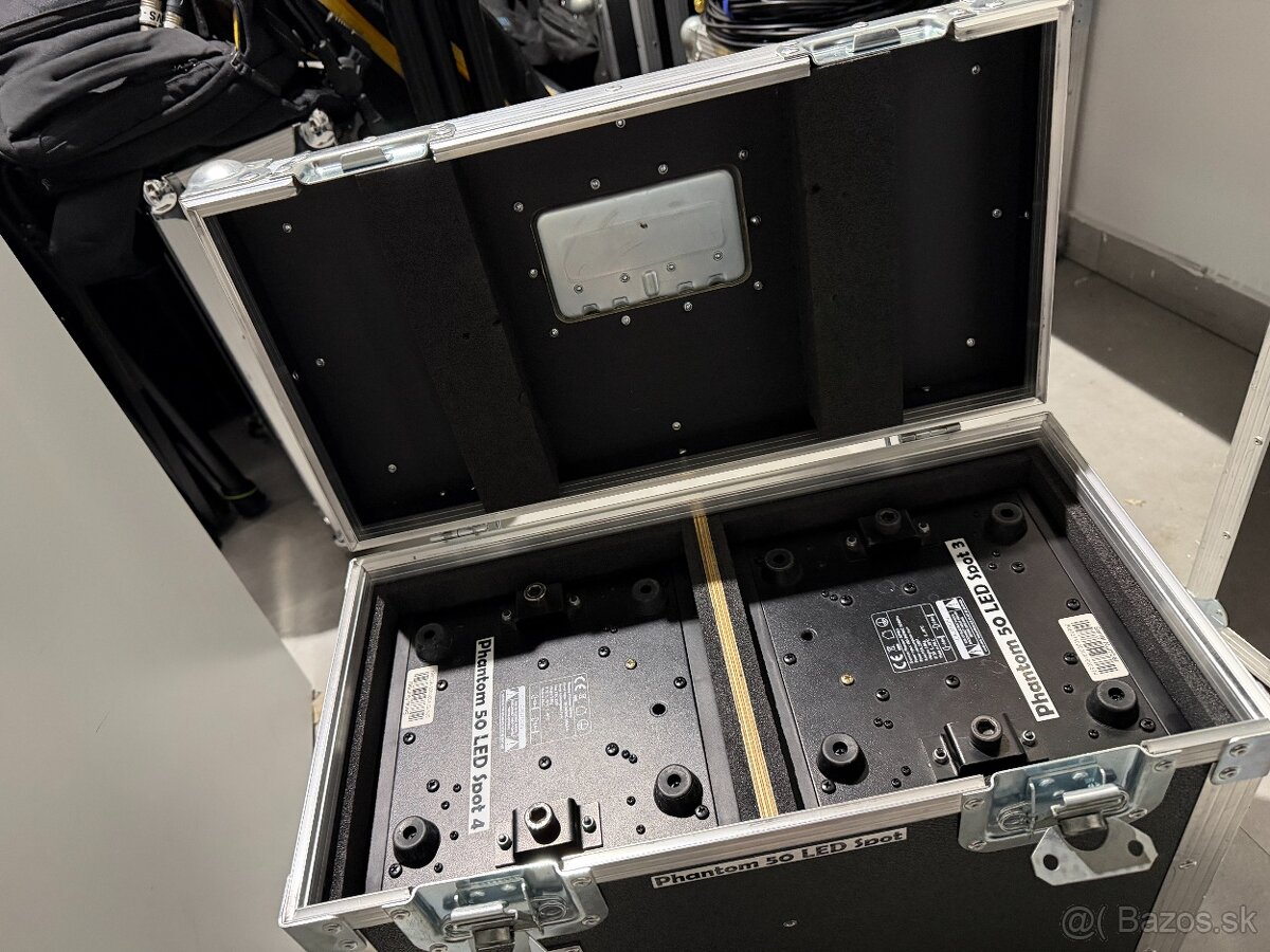 Predám 4x Showtec Phantom 50 LED Spot MKII + profi case - 5