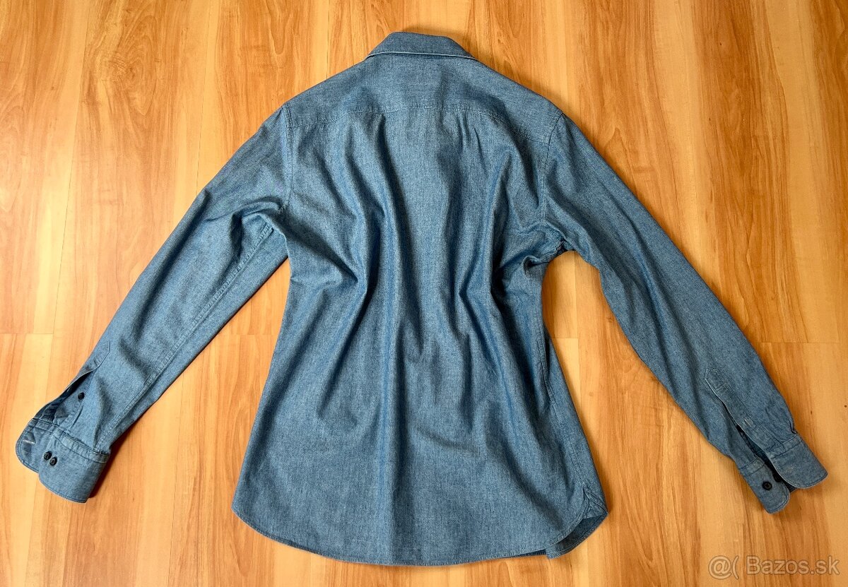 Modrá košeľa, Massimo Dutti, L - 5