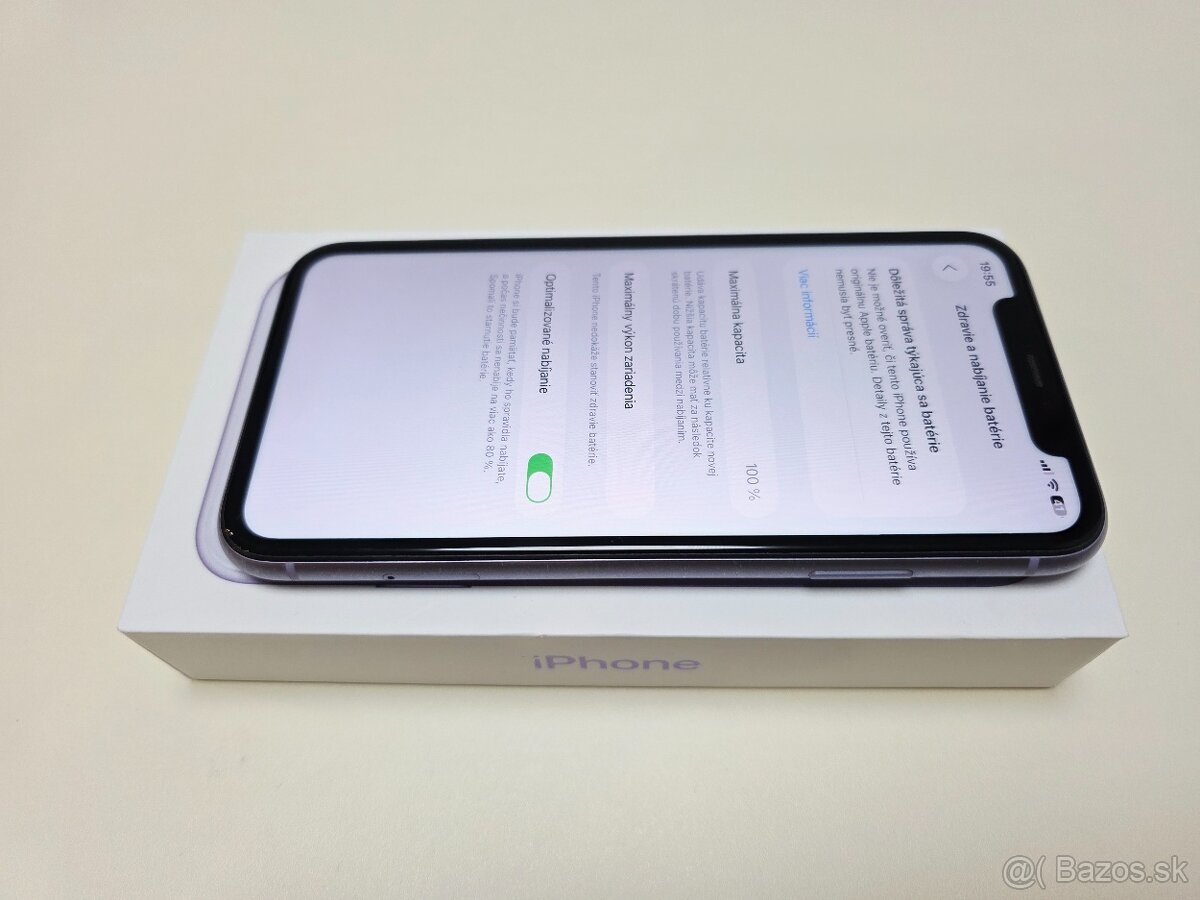 APPLE IPHONE 11 64GB. PURPLE,ZDRAVIE BATERKY 100% - 5