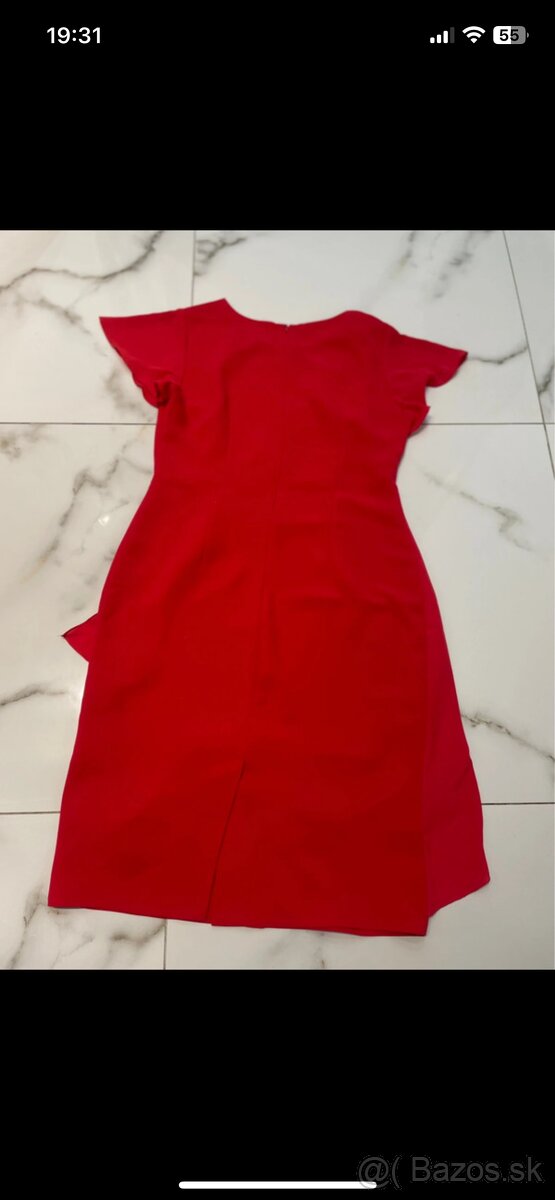 Nádherné Elegantné spoločenské šaty s brošňou - 5