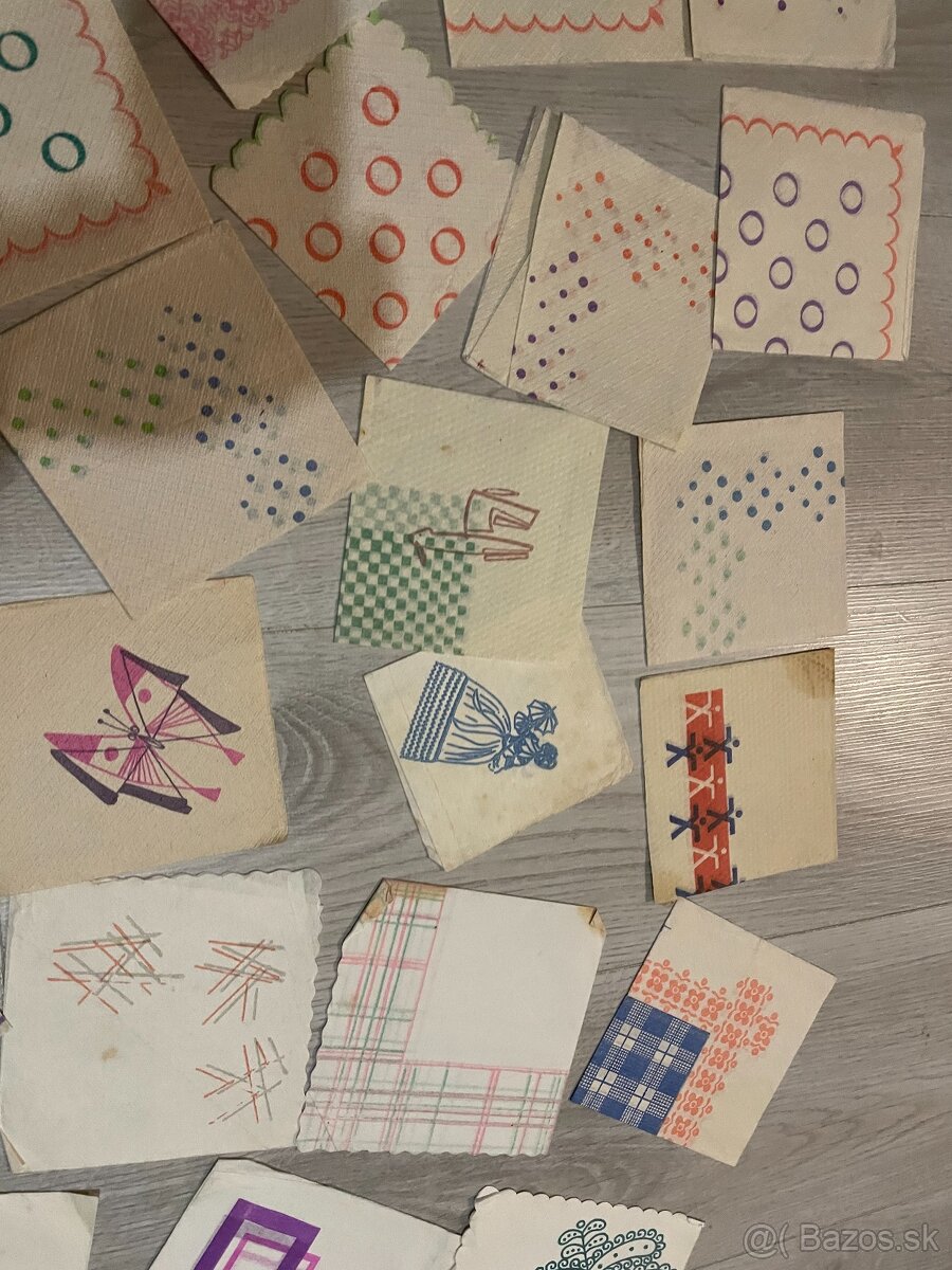 Predám servítky 25. - malý formát a podtácky ROH - 5