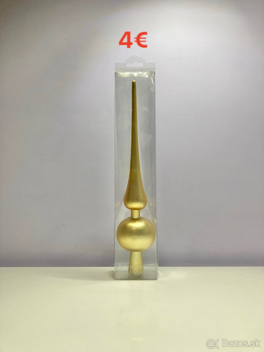 Vianočné ozdoby - zlaté - 5