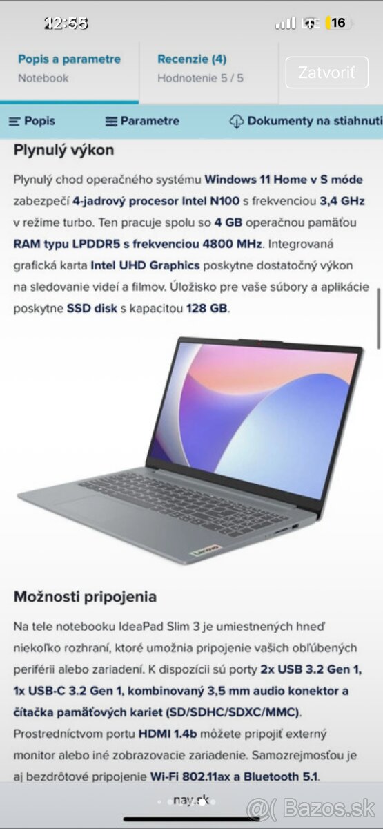 Lenovo Idepad slim 3 - 5