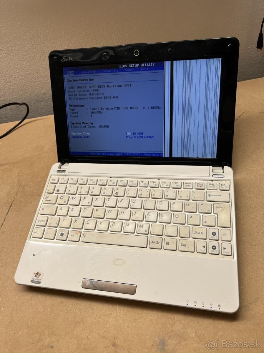 Predám funkčnú matičnú dosku do notebooku Asus 1005PE - 5