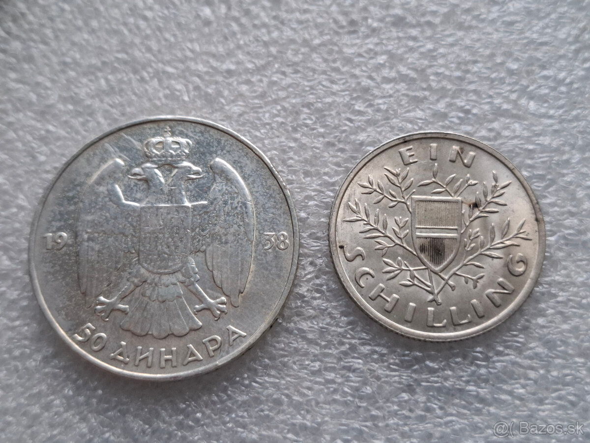 Stare strieborne mince Europa/svet - 5