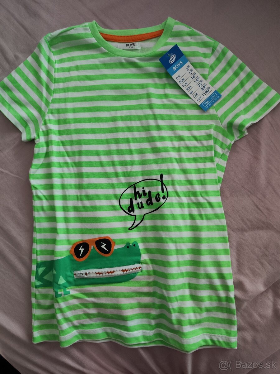 Nove nenosene kratase 122,ci 134/140 ci tricko 134,rifle146 - 5