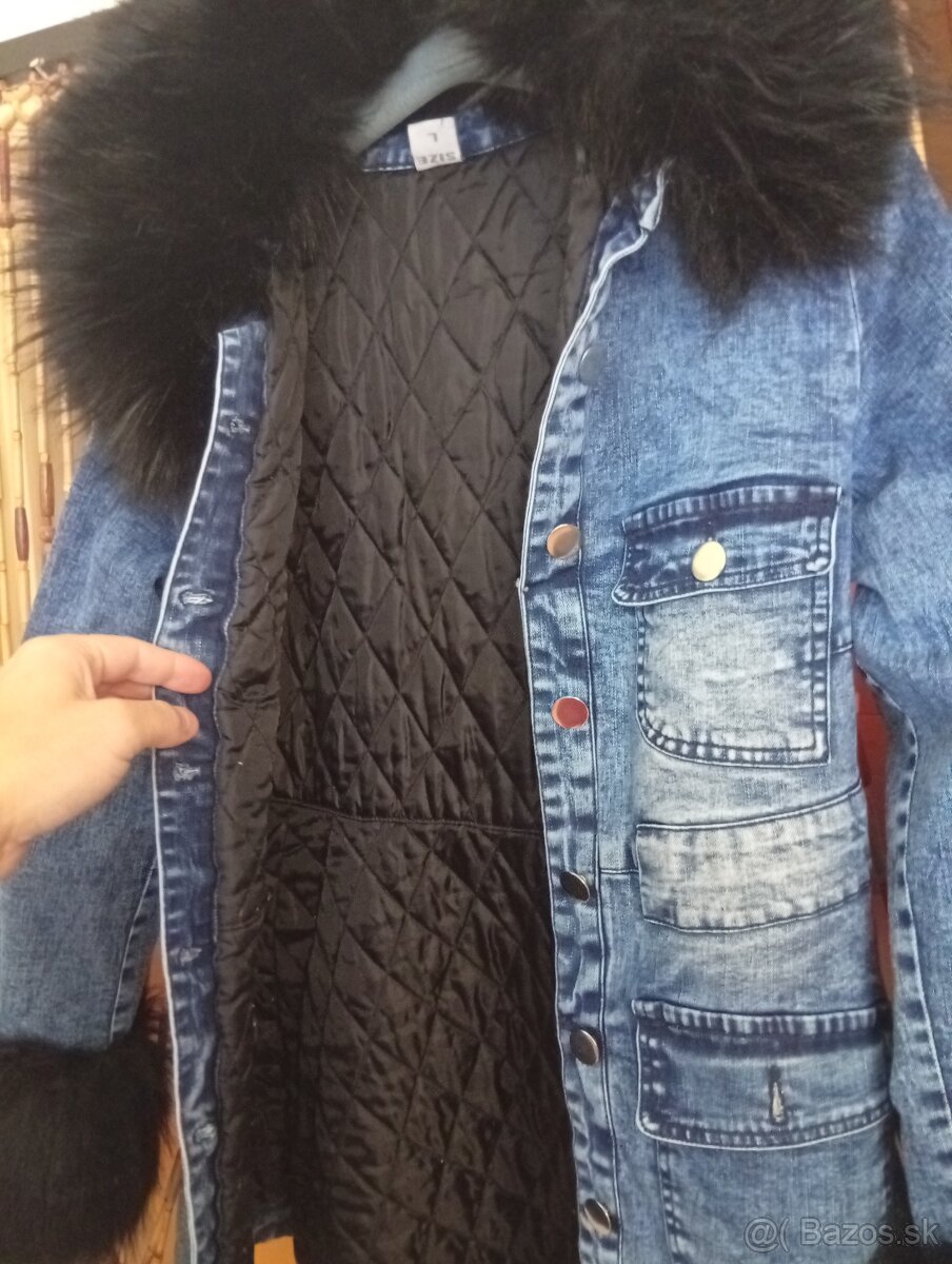 Krásny dámsky kabát jeseň/zima.plus darček - 5