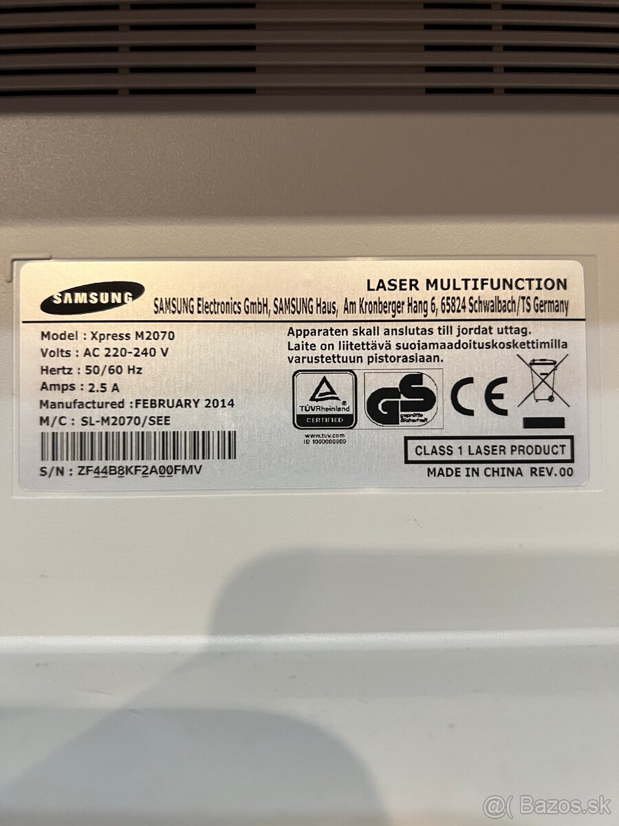 Multifuncne zariadenie SAMSUNG M2070 - 5