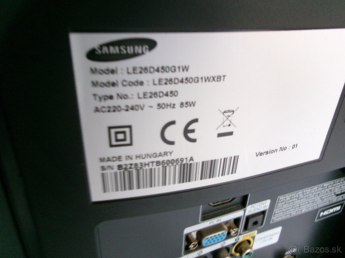 televízor SAMSUNG LCD TV 26 - TOP stav - 5