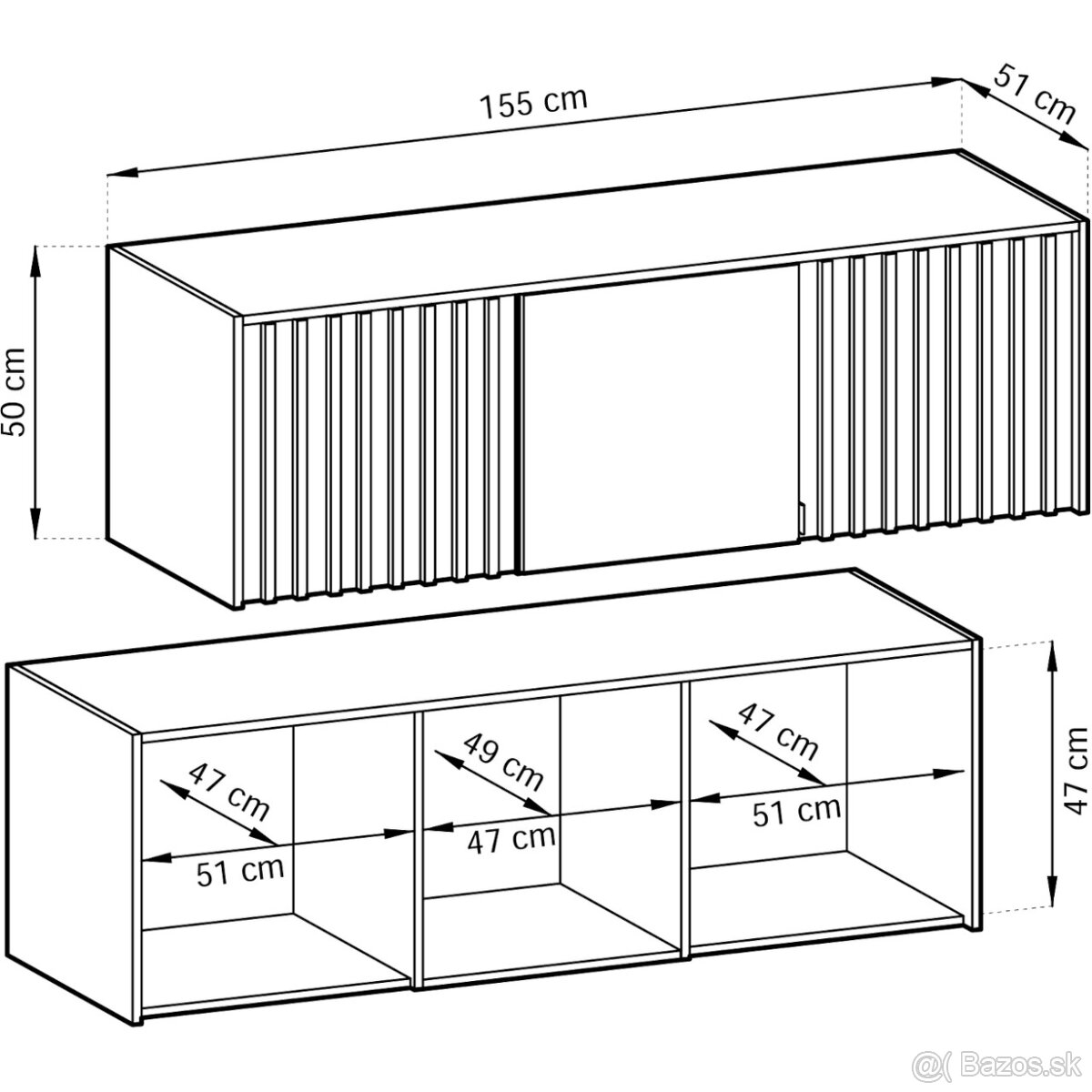 Šatniková skrina s nádstavcom Nová - 5