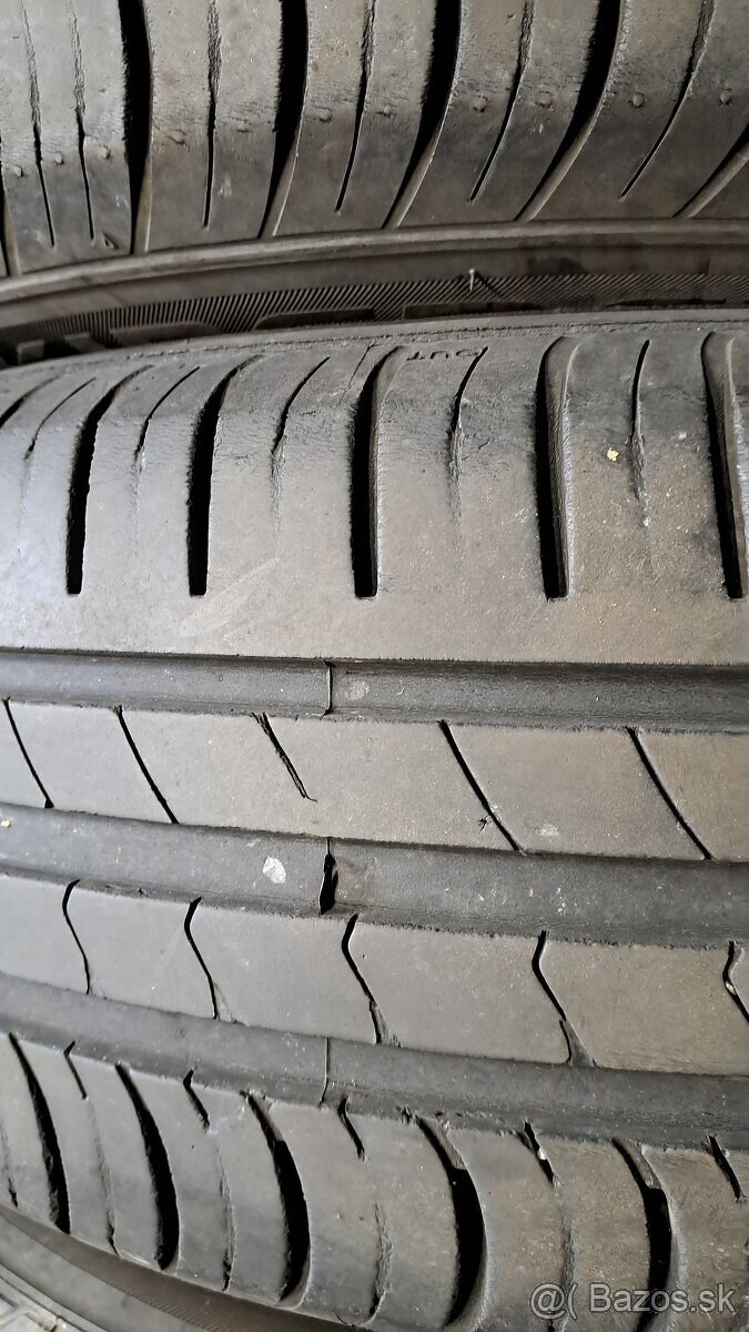 Predám 4ks jazdené letné 195/60r15-88H Hankook - 5