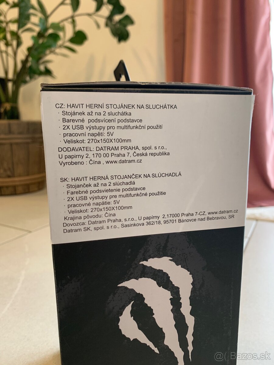 NOVÝ - Stojan na slúchadlá Havit TH650 s RGB podsvietením - 5