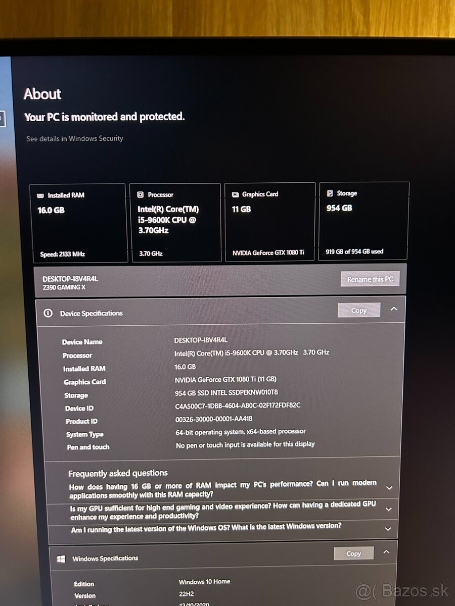 PC | i5 9600K | GTX 1080Ti | 16GB DDR4 | 1TB NVMe - 5