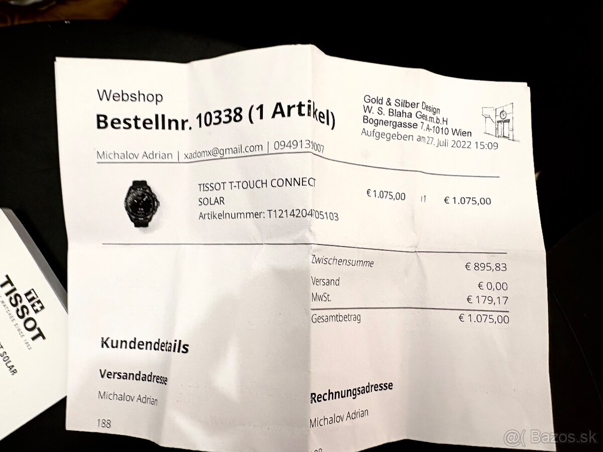 Hodinky TISSOT TOUCH CONNECT novy model-rezervované - 5