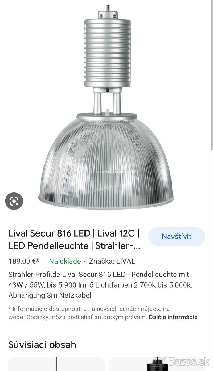 LED závesné svietidlo - 5