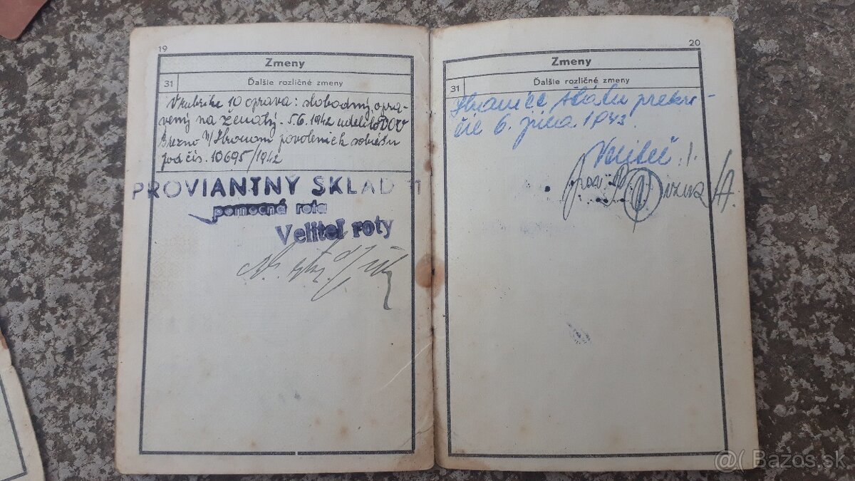 Slovensky stat preukaz VOP - 5