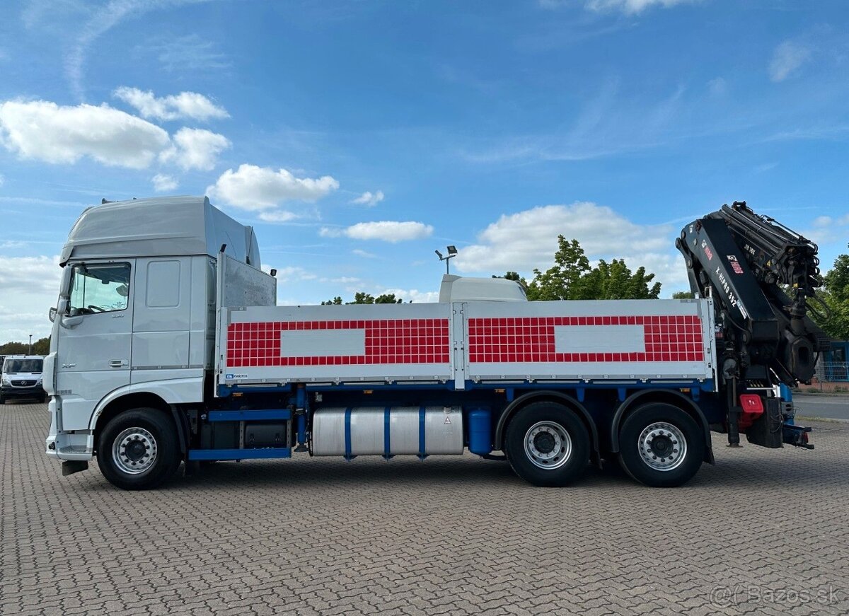 DAF XF 530 - 6x2 – Valník+HR-Hiab X-HiPro 352+Jib+Naviják